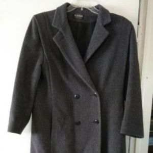 Karen Women VTG Full Length Dress Coat Wool Blend